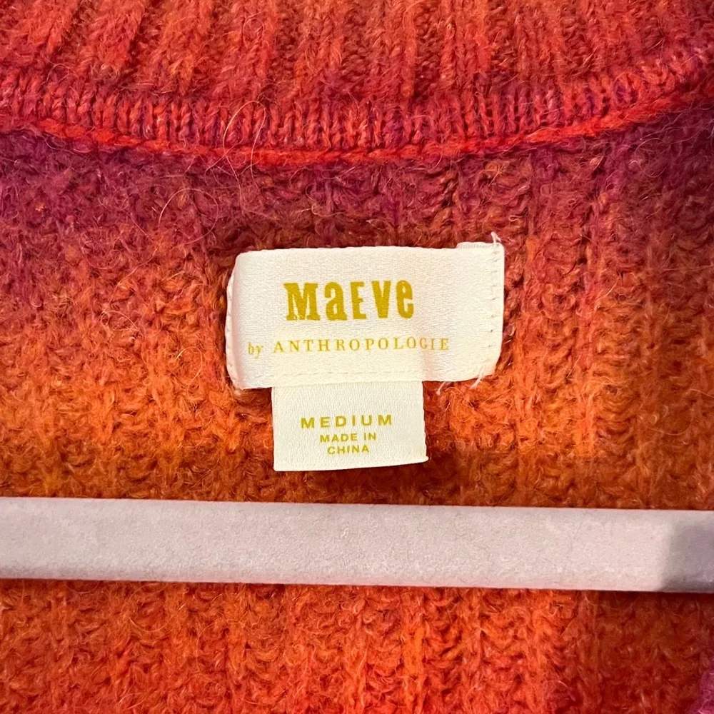 Maeve Hallie Multicolor Gradient Cardigan - Picture 3 of 9